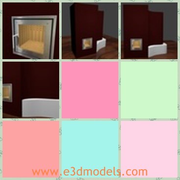 3d model the fireplace - This is a 3d model of the fireplace,which is modern and popular in European countries.The model has a big enough fire box.