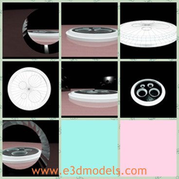 3d model the fountain - THis is a 3d model of the fountain,which is round and modern.The fountain is made with high quality and when it works it's very pretty.