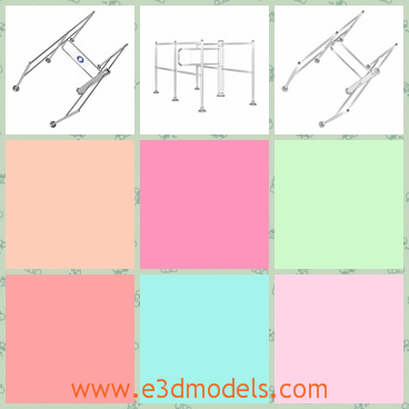 3d model the gate in special style - This is a 3d model of the gate in special style,which is the common type in the supermarket.