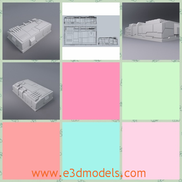 3d model the greeble structure of the factory - This is a 3d model of a greeble structure of the factory,which is made in details and the the map is necessary for the factory.