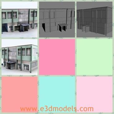 3d model the hospital building - This is a 3d model of the hospital building,which is modern and made of high quality.