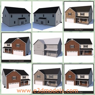 3d model the house made for people - This is a 3d model of the house made for people,which is spacious and built for living.