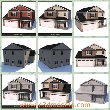 3d model the house with mirror - This is a 3d model of the house with mirror,which is large and modern.The model is made for storing goods.