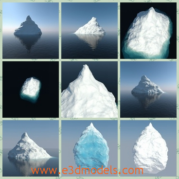 3d model the iceberg - THis is a 3d model of the iceberg,which is the most charming scene of the world.