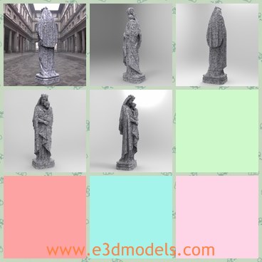 3d model the Italian sculpture - This is a 3d model about the Italian sculture,which is sometimes called 'Madonna and Child' or 'Lady of Perpetual Help'. This statue is often replicated and can be found as a garden statue.
