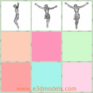 3d model the Jesus on the crucifix - This is a 3d model of the Jesus on the Crucifix,which is a famou status around the world.The model is ready to be printed.