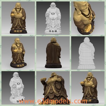 3d model the maitreya - This is a 3d model of the maitreya,which is a bodhisattva who in the Buddhist tradition is to appear on Earth, achieve complete enlightenment, and teach the pure dharma.