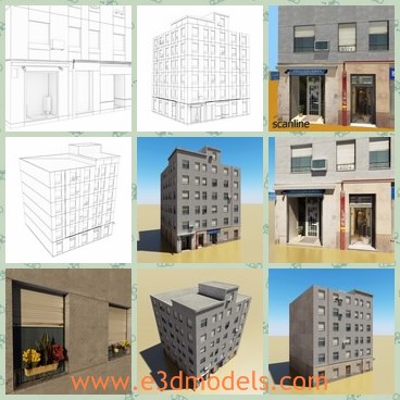 3d model the modern building - THis is a 3d model of the modern building,which is modern and created with high quality.