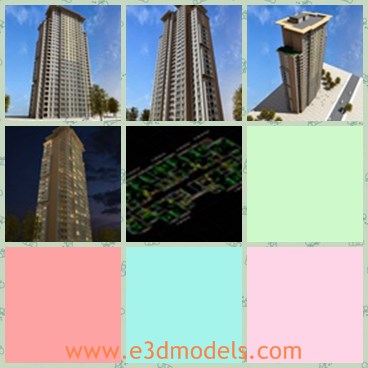 3d model the modern building - THis is a 3d model of the modern building,which is modern and made with high quality.