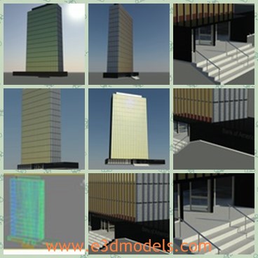 3d model the modern building - This is a 3d model of the modern building,which is made with high quality and of special materials.