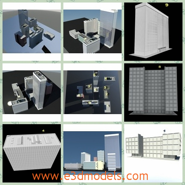 3d model the modern building - This is a 3d model of the modern building,which is grand and special.The model is the skyscraper of a city.