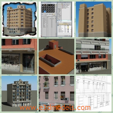3d model the modern building in north areas - This is a 3d model of the modern buildings in Northern areas,which is tall and solid but small.