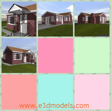 3d model the modern house in ranch - This is a 3d model of the modern house in ranch,which is actually the villa in the suburban areas.
