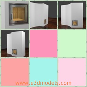 3d model the modern stove - This is a 3d model of the modern stove,which is the modern fireplace in house.The modelis wooden and made with good quality.