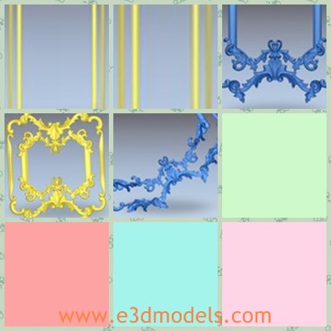 3d model the molding frame - This is a 3d model about the molding frame,which is popular and great.The model is fine and mad with high quality.
