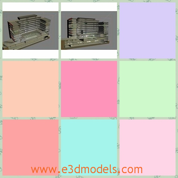 3d model the office building - This is a 3d model of the office building,which is grand and tall.The model is made in high quality.
