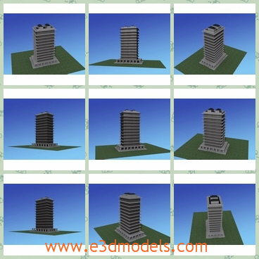 3d model the office building - This is a 3dmodel of the office building,which high and looks like the tower.The building is outstanding and special.