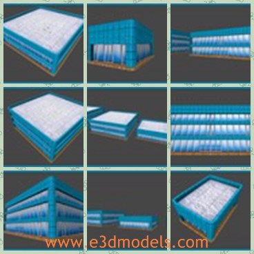 3d model the office in blue - This is a 3d model of the blue office building,which is cartoon style.The building is made with four floors.