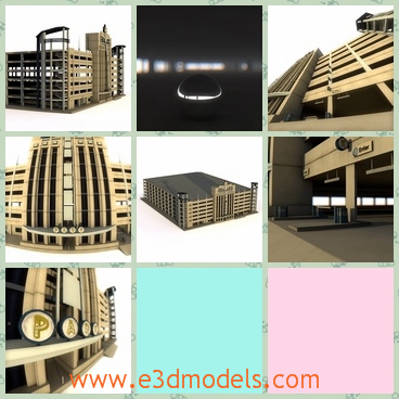 3d model the parking place - This is a 3d model of the parking place,which is large and in the urban areas.The artist who created the product has intentionally priced it lower here.