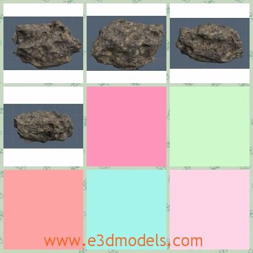 3d model the rock - This is a 3d model of the rock,which is the stone.The rock is hard and it can be curved to be other shapes.
