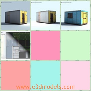 3d model the shed - This is a 3d model of the shed,which  is high optimized and use one material so it will by rendered on one drawcall.