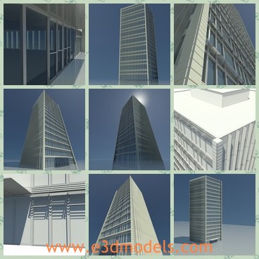 3d model the skyscraper - This is a 3d model of the skyscraper of the modern world,which is high and made with high quality and in special materials.