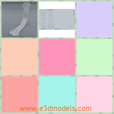 3d model the solid brace - This is a 3d model of the solid brace,which  will be useful when you want to break up long lines and add detail to objects with sharp corners.