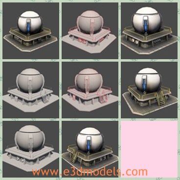 3d model the special building - This is a 3d model of the special building,which is fine and made in special materials.