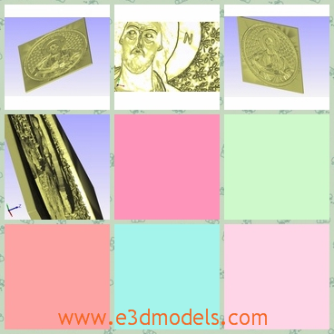 3d model the statue of Jesus - This is a 3d model of the statue of Jesus,which is curved on the surface of the coins.It is special and outstaning.