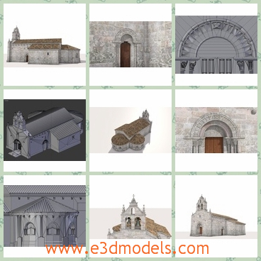 3d model the stone church - This is a 3d model of the stone church,which was made in the medieval period.The style is different from that period and the textures are common.