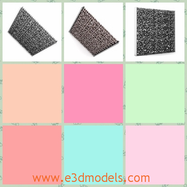3d model the stone wall fence - This is a 3d modelof the stone wall fence,which is black and solid.The model is made of rocks.