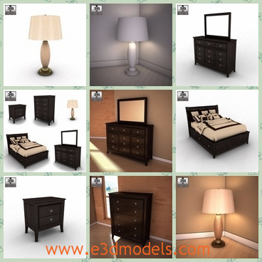 3d model the storage in the bedroom - This is a 3d model about the storage in the bedroom,which is large and fine.The model is useful and new.