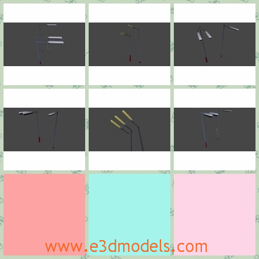 3d model the street lamp - This is a 3d model of the street lamp,which is rare but useful.The lamp reduces the car accidents in the evening.