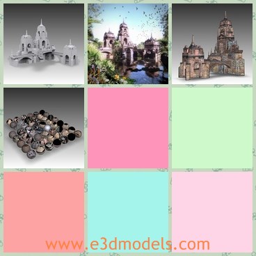 3d model the temple - This is a 3d model of the ancient temple,which was once used as a spiritual center as well as a fortress and shelter from enemy attacks.
