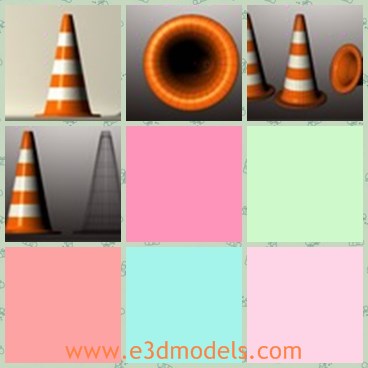 3d model the traffic sign - This is a 3d model of the traggic sign,which is plastic and safe.The model is made of white and yellow color.