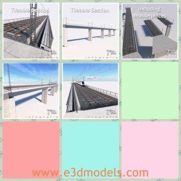 3d model the viaduct - This is a 3d model of the viaduct,which is modern and new.The model is adaptable and realistic.