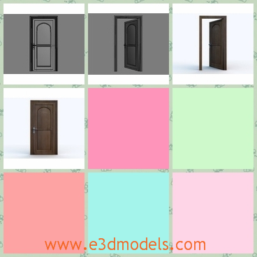 3d model the wooden door - This is a 3d model of the wooden old door,which is fine and pretty.The model is great and made in high quality.