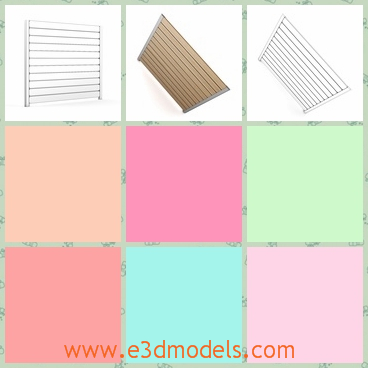 3d model the wooden fence - This is a 3d model of the wooden fence,which is high and stable.The model is linked to the wall on each side.