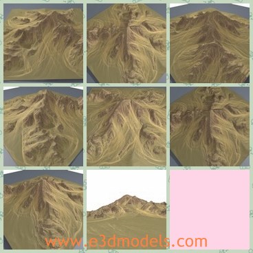 3d model the yellow sands - This is a 3d model of the yellow sands,which is the special environment in some zones.The setting is bare and unsuitable to live.