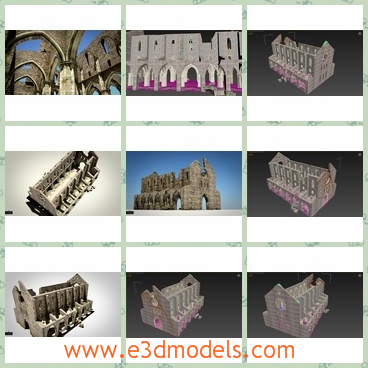 3d models of Chapel San Galgano - Thess 3d models are about the famous Chapel San Galgano and this model is based on the real roofless Chapel San Galgano in Tuscany Italy.