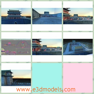 3d models of deshengmen in Beijing - These 3d modles are about the deshengmen which is located at the northern tip of the 2nd Ring Road. The gateway was made up of three structures in ancient times - the gatehouse, the archery tower, and the barbican.