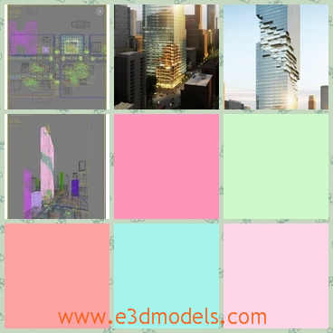 3d models of fantastic buildings - There are some 3d models which show us some fatanstic buildings. These buidlings have incredible surfaces which look like broken glasses.