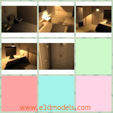 3dmodel a hotel room in brown - This is a 3d model of a hotel room,which is colored in brown.The light makes the room look more soft and comfortable.