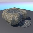 3d model different shapes of waterfalls