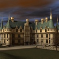 3d model the castle in ancient time