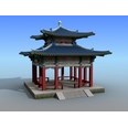 3d model the Chinese architecture