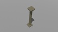 3d model the column made in stone