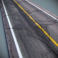 3d model the cracked road
