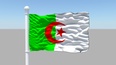 3d model the flag in Algeria