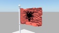 3d model the flag of Albania
